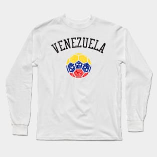 Venezuela Soccer Team Heritage Flag Long Sleeve T-Shirt